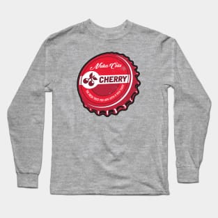 Vintage Atomic Cherry Soda Bottlecap Long Sleeve T-Shirt